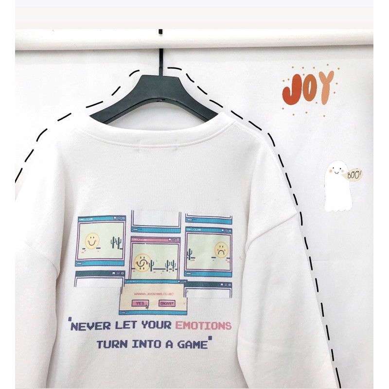 Áo khoác nỉ form rộng bomber GAME ulzzang (ẢNH THẬT)