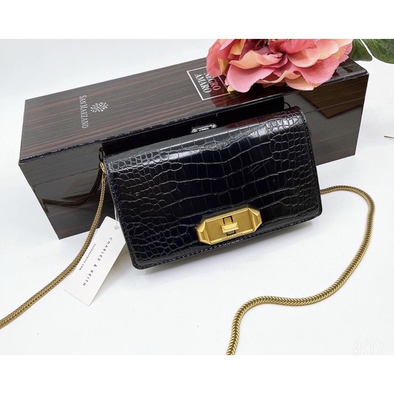 Túi CNK Đeo Chéo Da Vân