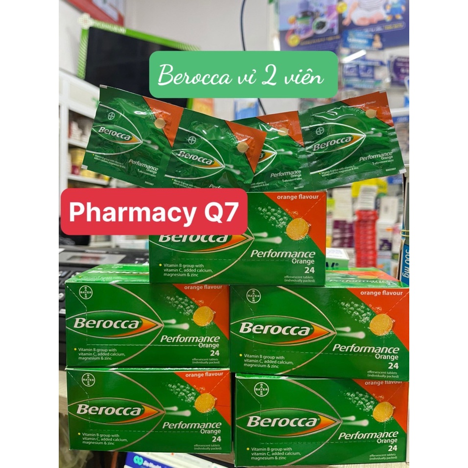 Tuýp 10 viên sủi Bayer Berocca Peformance / Berroca / Beroca viên sủi