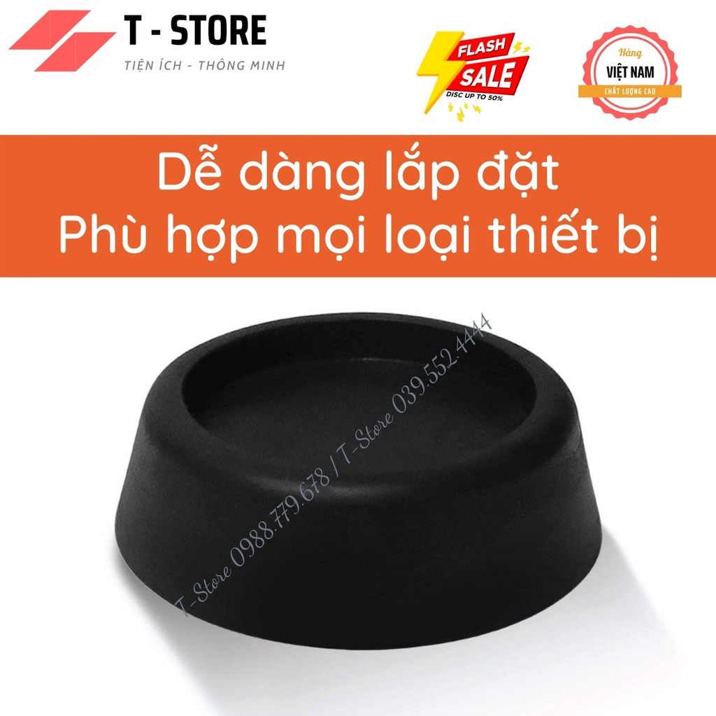 Bộ 4 chân kê cao su T-Store xuất khẩu - Chân đế chống rung, chống ồn máy giặt, máy sấy