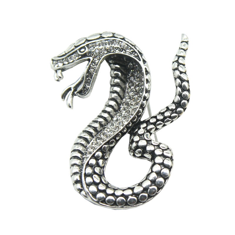 Trâm Cài Áo Hình Rắn Bằng Kim Loại Thời Trang Cho Nam Và Nữ