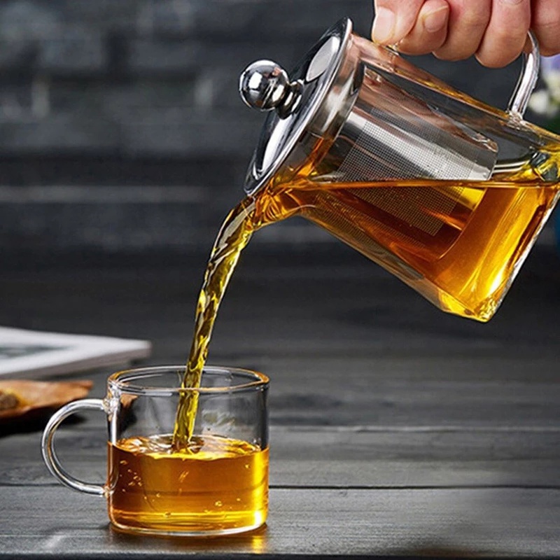 1 Dụng Cụ Lọc Trà Bằng Thép Không Gỉ Có Thể Tái Sử Dụng