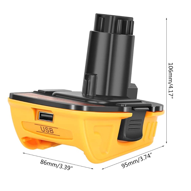 Bộ chuyển đổi 20v pin Lithium sang 18v Dc9096 De9098 De9096,USB 20v Dca 1820V
