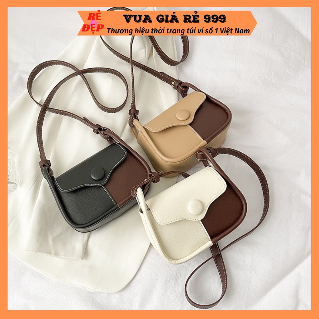 Túi đeo chéo nữ phối màu thời trang giá rẻ đẹp đi chơi phong cách hàn quốc dễ thương cute DC190