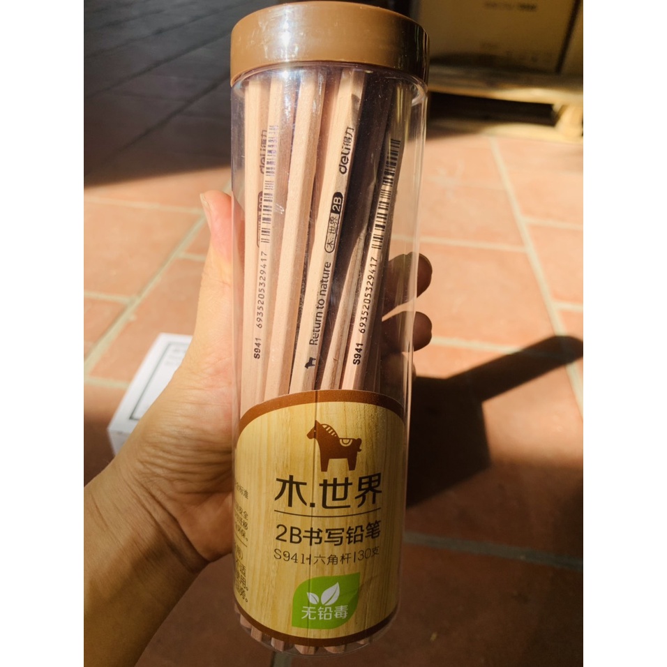 Hộp 30 bút chì lục giác/tam giác Deli - HB/2B- S941-S943