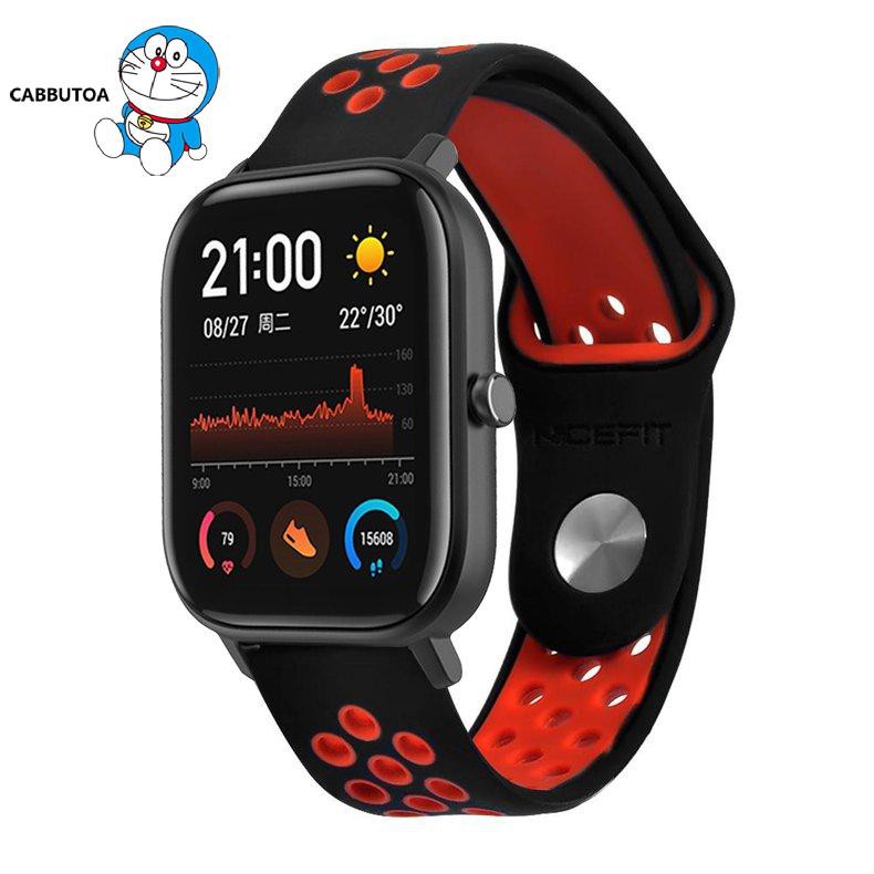 Dây Đeo Silicon Hai Màu Cho Đồng Hồ Amazfit Gts