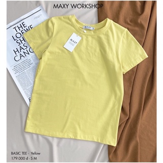 Áo thun nữ cổ tròn basic tee Maxy Workshop