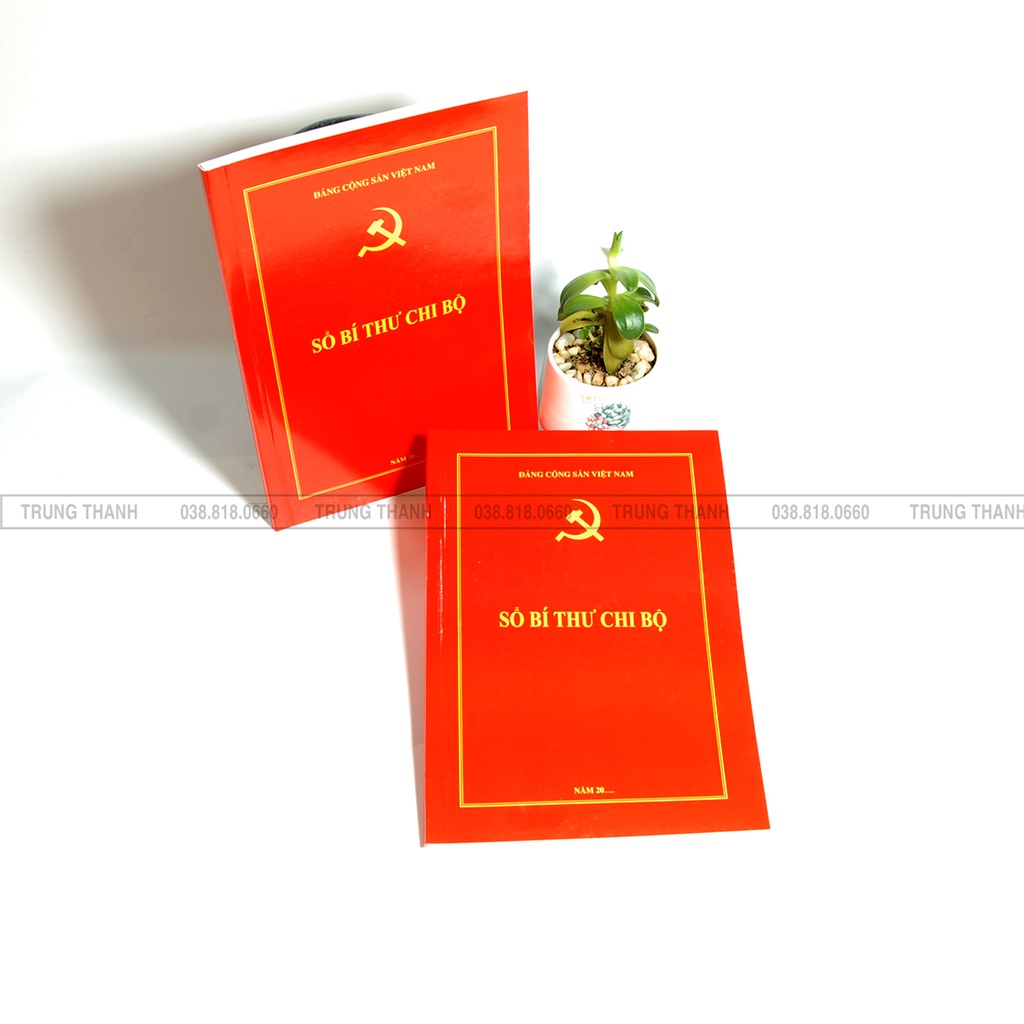 Sổ Bí thư Chi bộ, kích thước A4, 160 trang ruột