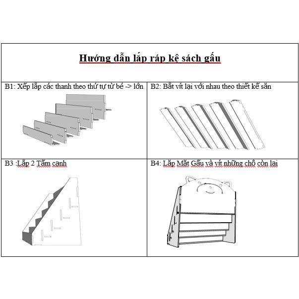 Kệ Sách Cho Bé Bìa Formex