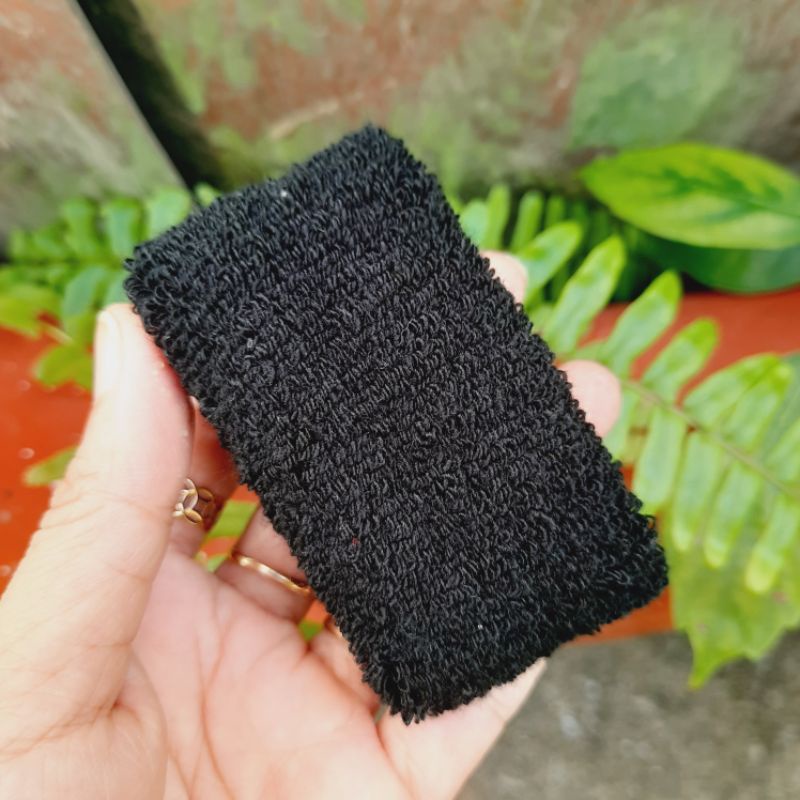 Túi 6 Len cột tóc màu đen loại dày mã 340