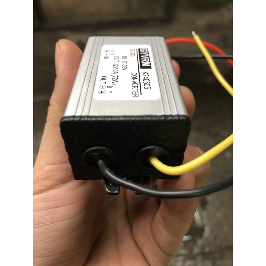 Bộ chuyển đổi nguồn 24V xuống 12V 6A chống nước