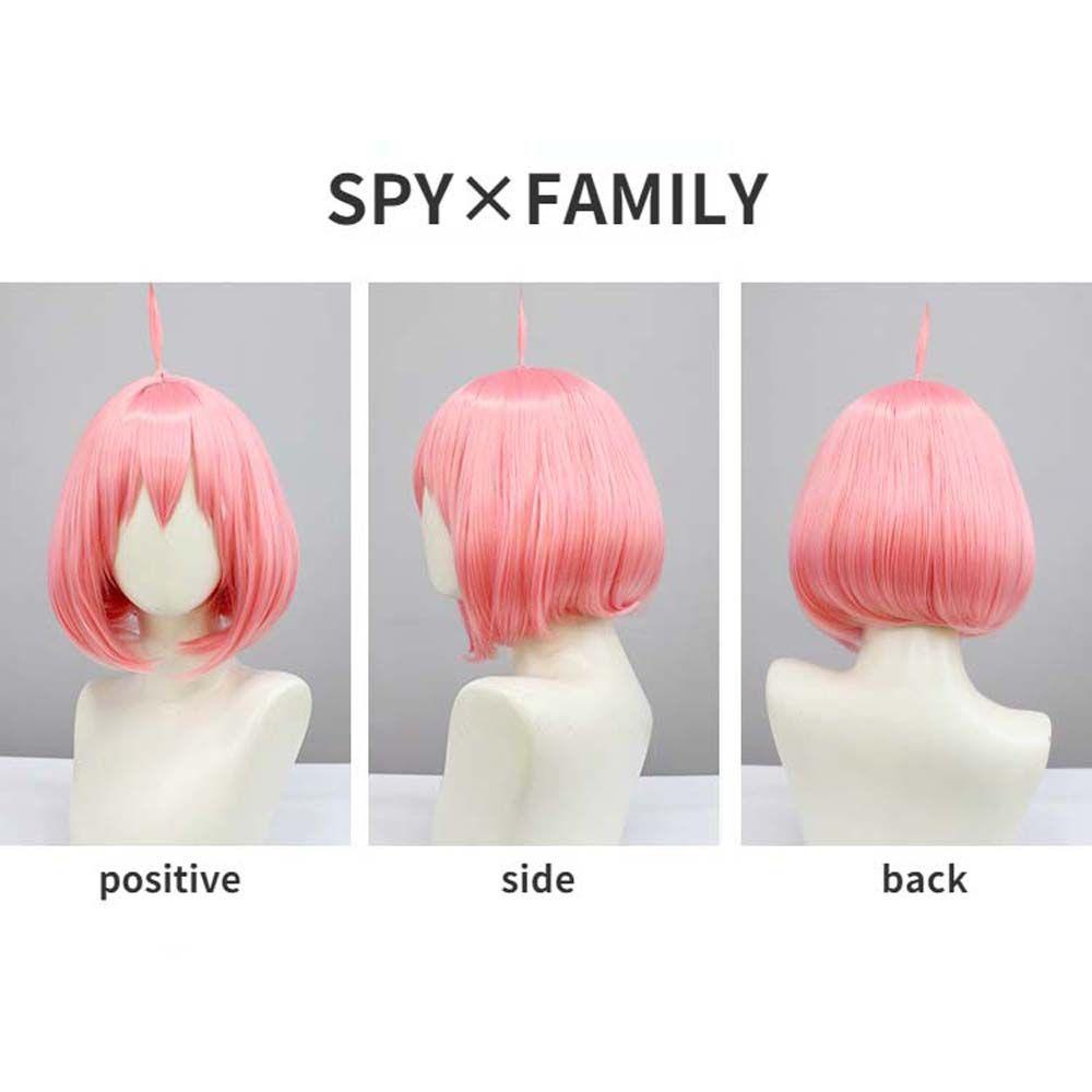 Tóc Giả Cosplay Nhân Vật Anya Forger Bằng Sợi Tổng Hợp Chịu Nhiệt Dễ Thương