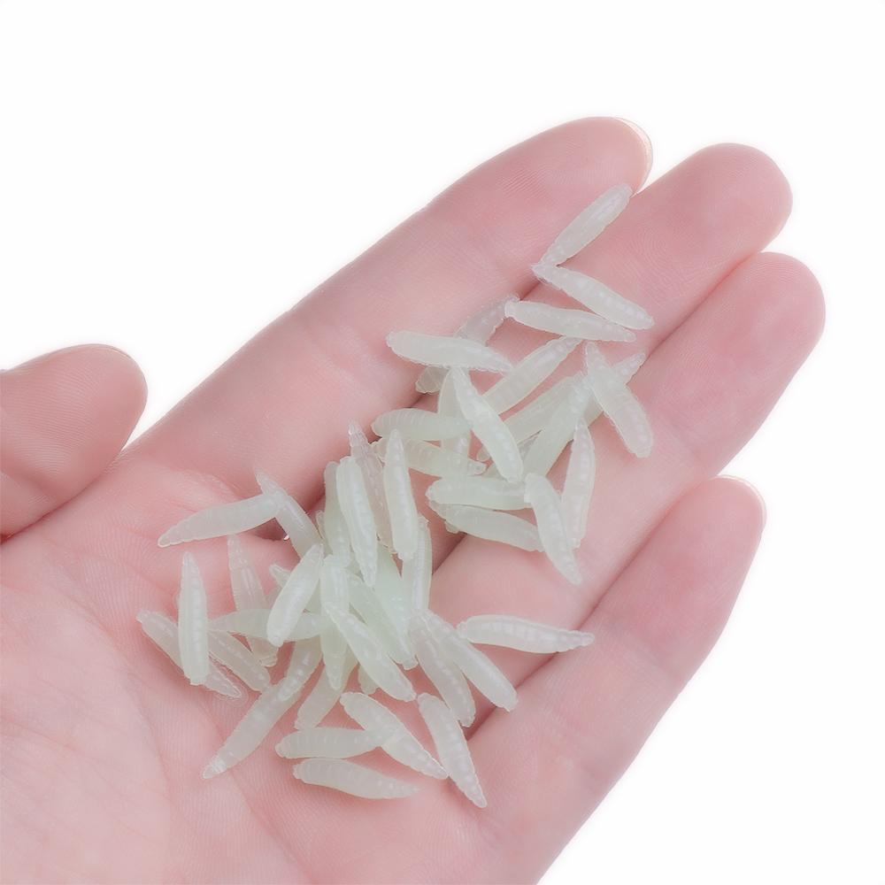 50 Mồi Giun Giả Câu Cá Bằng Silicon