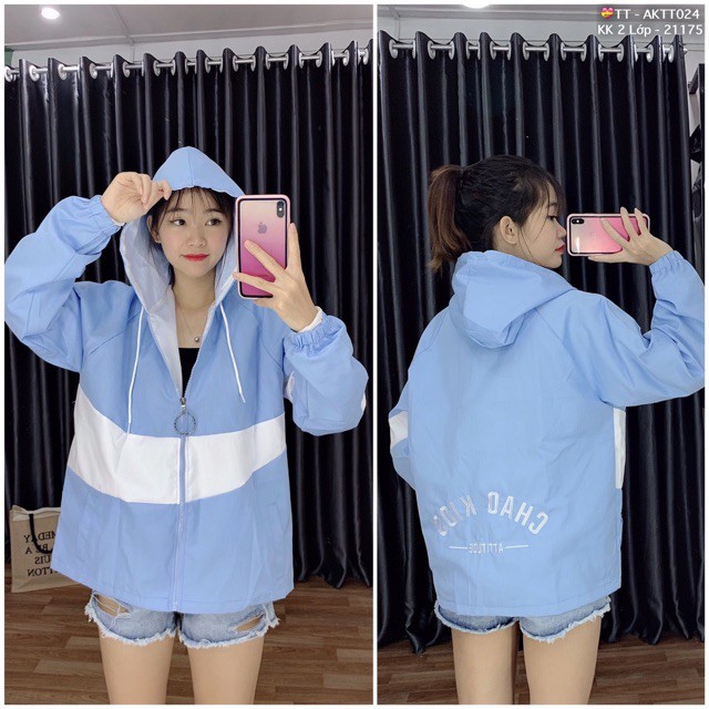 🌵 𝐓𝐡𝐞𝐔𝐥𝐳𝐳𝐚𝐧𝐠 🌵 CM Áo Khoác Kaki 2 Lớp Phối Viền Thêu Chữ (Kèm Video, Hình Thật) | BigBuy360 - bigbuy360.vn