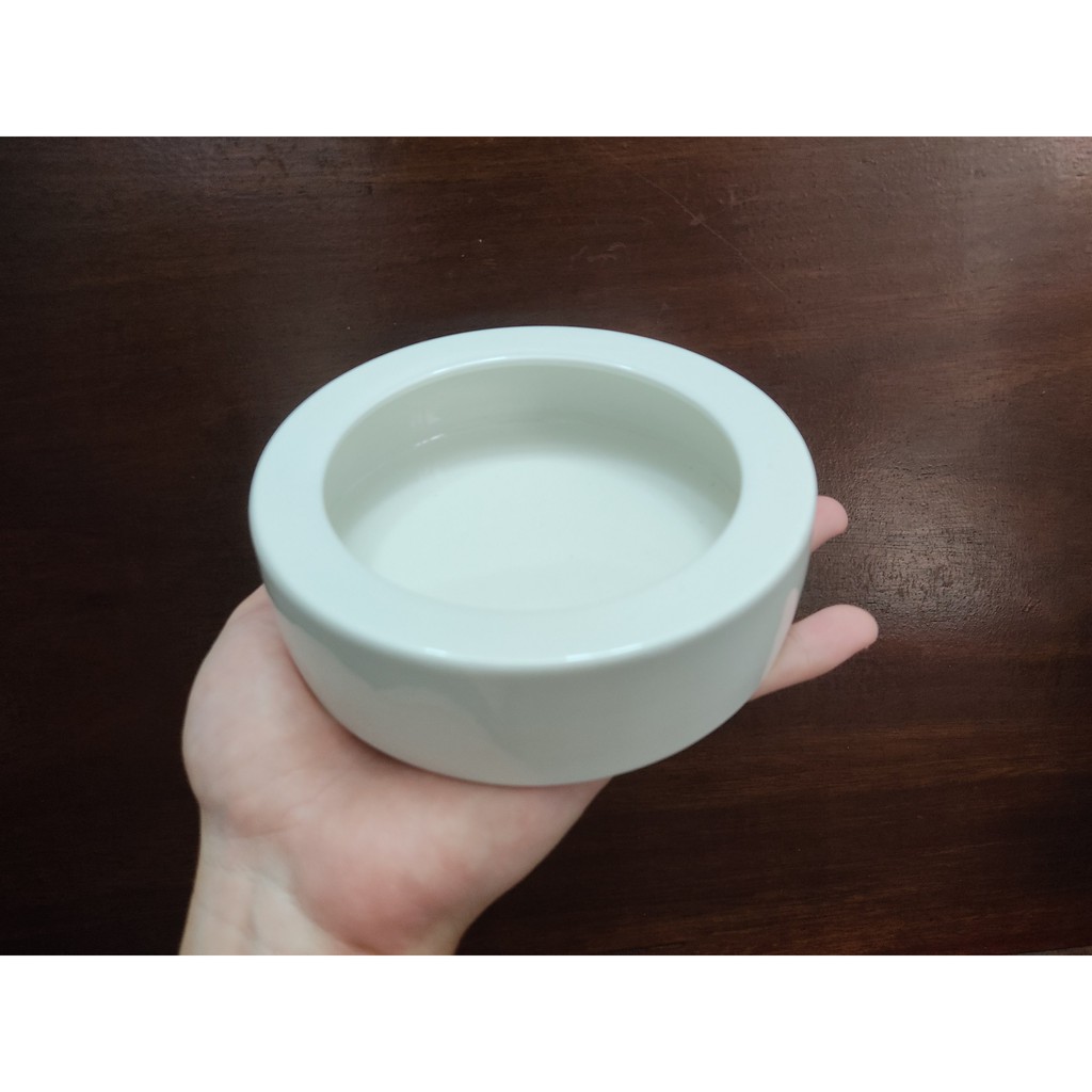 Chén bát sứ đựng thức ăn cho bò sát nhện rết rắn thằn lằn da báo hamster