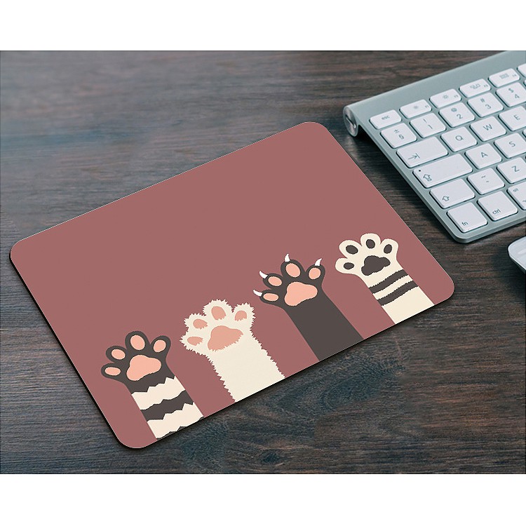 Miếng lót chuột máy tính in hình động vật thú cưng Totoro Vô Diện chó mèo thỏ animal chibi anime cute hoạt hình xinh xắn