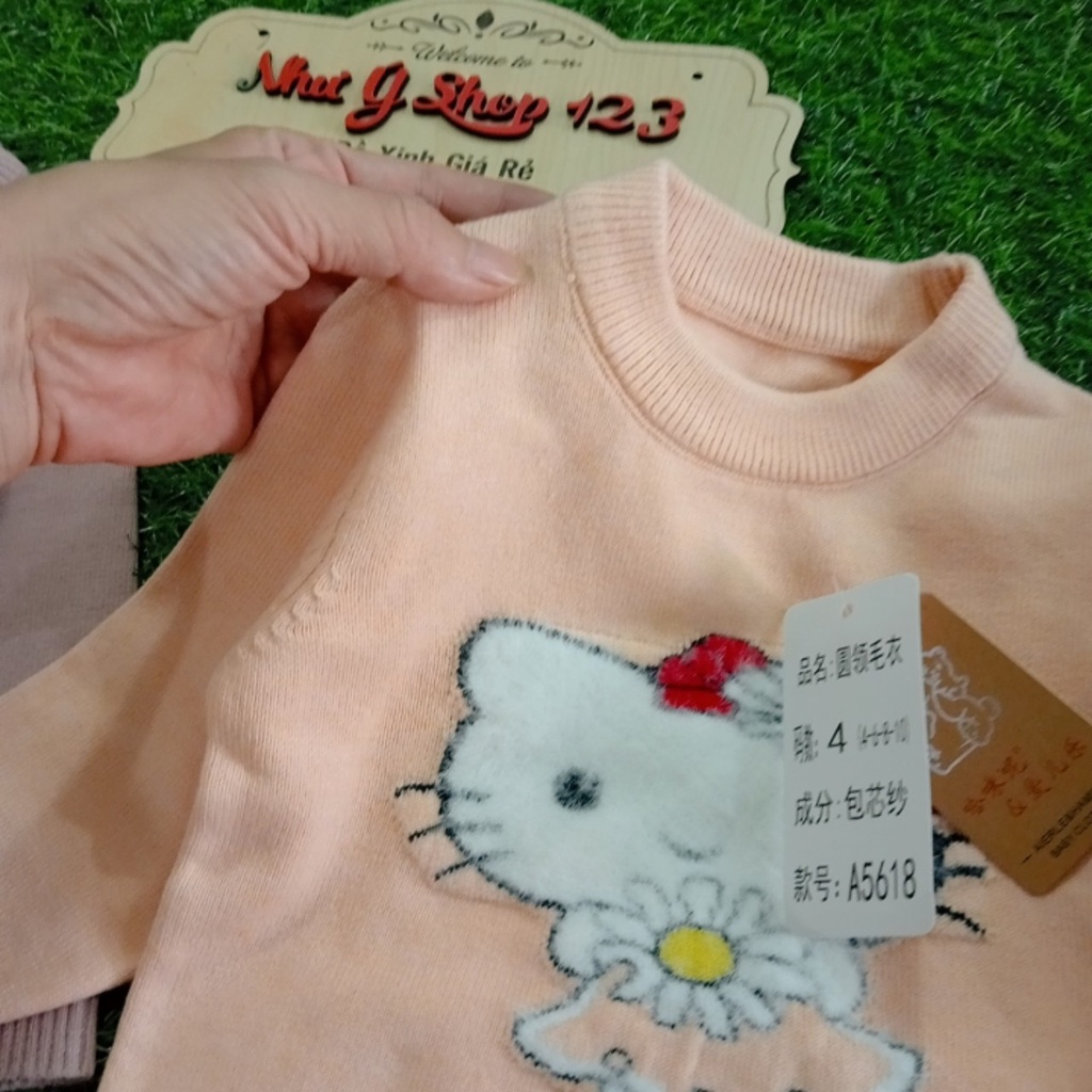 (A51 - Nhiều Mẫu) Áo Len Quảng Châu Cho Bé Gái (7-14kg)