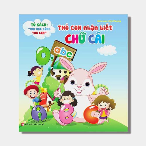 Sách - Combo Thỏ Con Nhận Biết Chữ Cái + Thỏ Con Nhận Biết Động Vật ( 2 Cuốn )