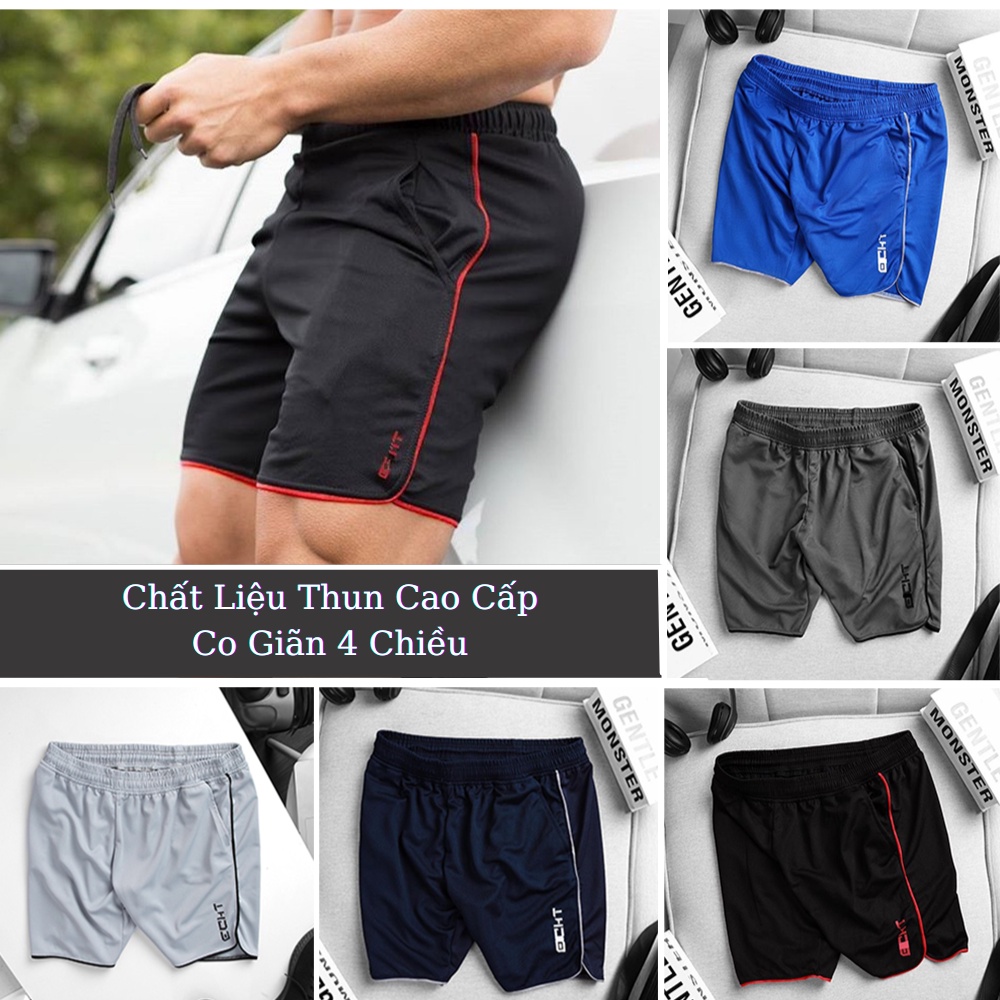 [COMBO 5] Quần đùi nam tập gym quần short thể thao ECHT thun vnxk siêu nhẹ mềm mịn vận động thoải mái - 𝗤𝗗𝗘𝗖𝗛𝗧