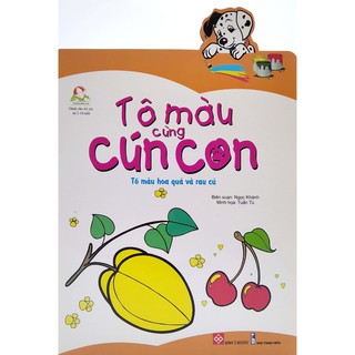 Tô Màu Cùng Cún Con - Tô Màu Hoa Quả Và Rau Củ