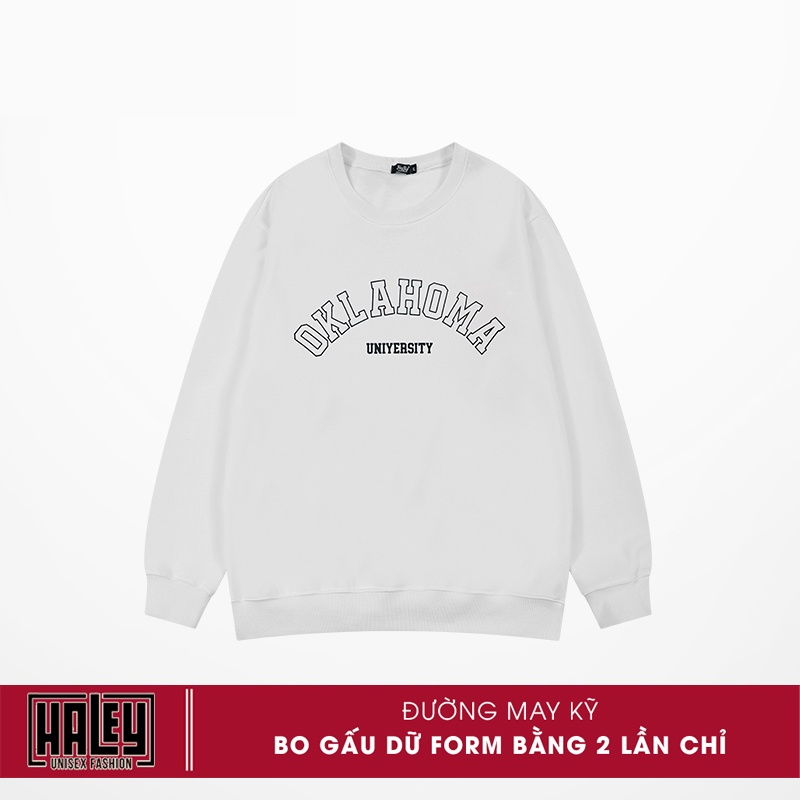 Áo Sweater OKALAHOME Nam Nữ unisex phong cách Hàn Quốc cá tính, Chất nỉ bồng đẹp HALEY HD334 | BigBuy360 - bigbuy360.vn