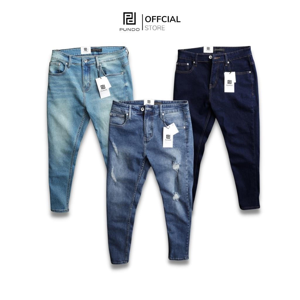 Quần jean dài nam , màu basic , chất cotton jean cao cấp , dễ phối PUNDO QJPD02