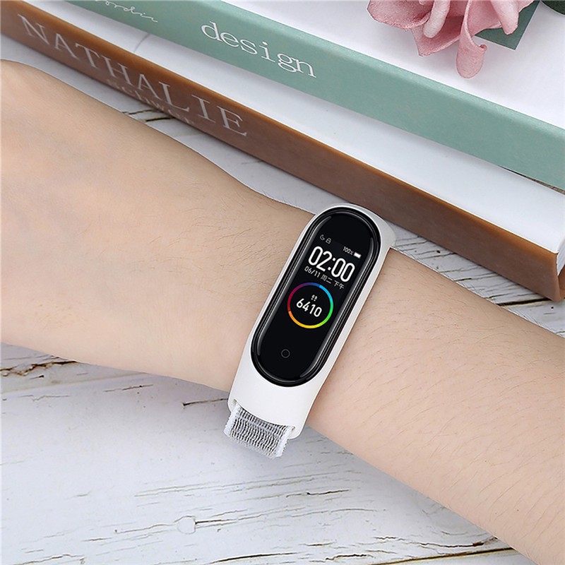 Dây Đeo Sợi Nylon Mềm Cho Xiaomi Mi Band 6 / 5 / 4 / 3