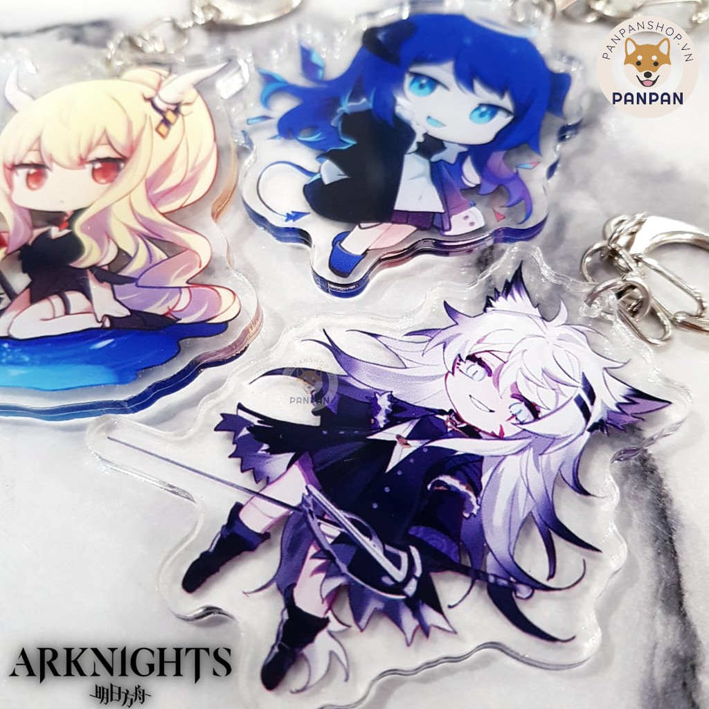 Móc khóa Anime DELUXE Arknights 3 NHÂN VẬT (6cm)