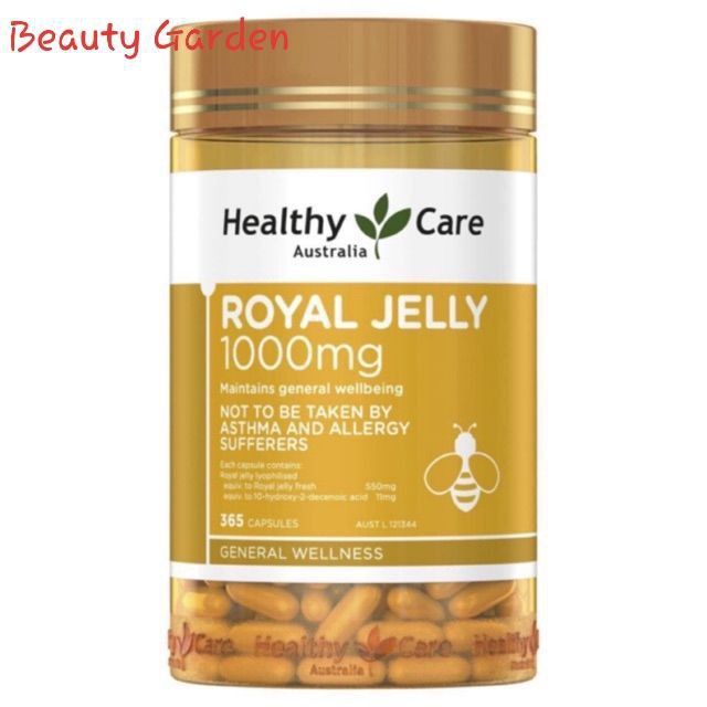 Sữa Ong Chúa🐝🐝 Healthy Care Royal Jelly 1000mg 365viên🐝🐝 [ Uy Tín+Chính Hãng+Date mới]
