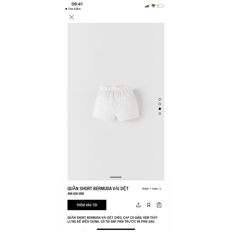 Quần Zara cho Bé Gái Xuất Dư Kèm Đai 2 Màu