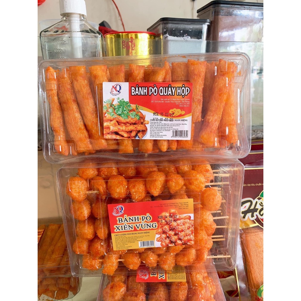 BÁNH PÒ XIÊN HỘP TO ĂN TẸT GA💯 đồ ăn vặt hot, ăn vặt tuổi thơ xiên cay