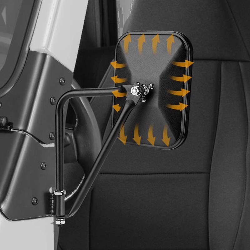 Gương Chiếu Hậu Góc Rộng Không Giới Hạn Cho Jeep Wrangler CJ YJ TJ JK JL &amp; Unlimited