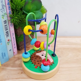 Đồ Chơi Luồn Hạt Gỗ ( Size nhỡ ), Đồ Chơi Giáo Dục