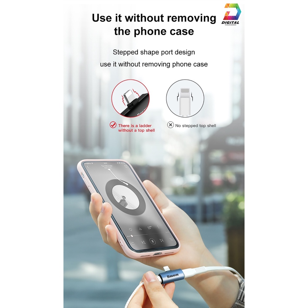 Jack Baseus L46 Chia Cổng Sạc 1 Ra 2 Có Hỗ Trợ Đàm Thoại Chính Hãng