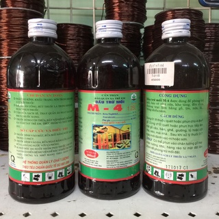 Dầu trừ mối M4 diệt mối ăn gỗ đồ nội thất nhà cửa công trình M-4 chai 480ml