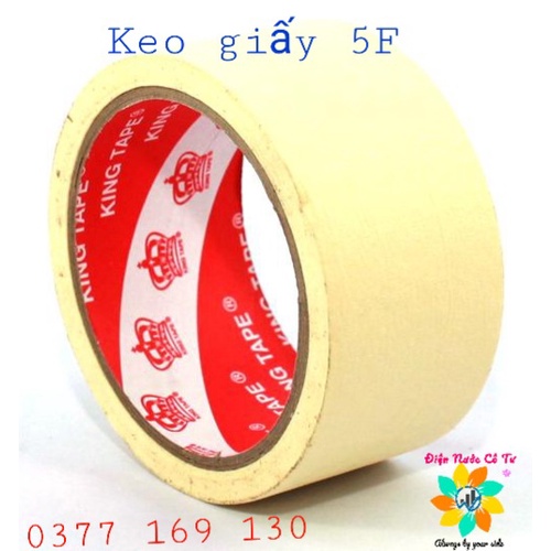 10 cuộn Băng Keo Giấy 24mm 50Yard