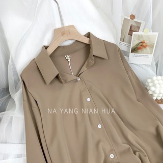 Áo sơ mi lụa trơn free size