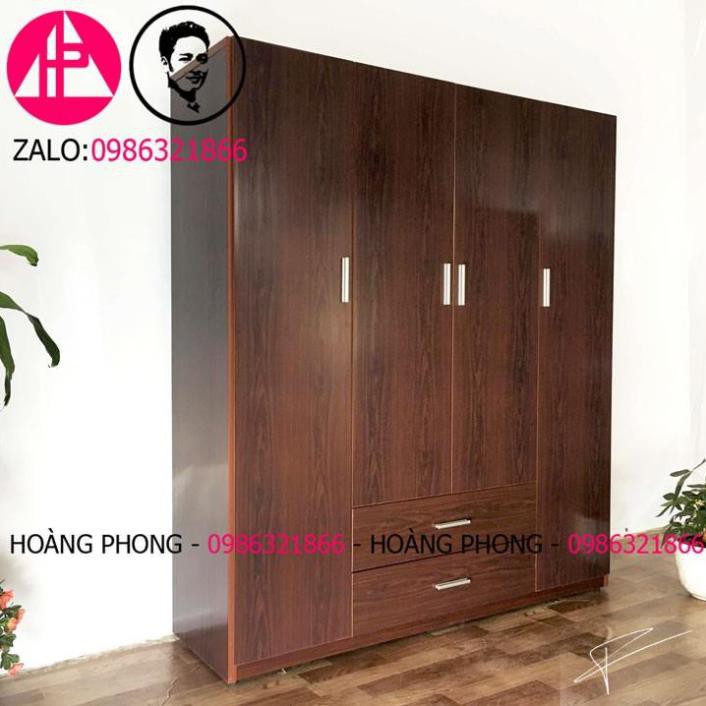 Tủ quần áo 4 cánh mãu gỗ - Tủ nhựa đài loan cao cấp (1m62 x 1m85) Miễn phí vận chuyển Bảo hành 2 năm tại nhà | BigBuy360 - bigbuy360.vn