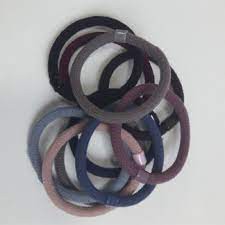 Sỉ 10 buộc tóc trơn đen đơn giản  27k