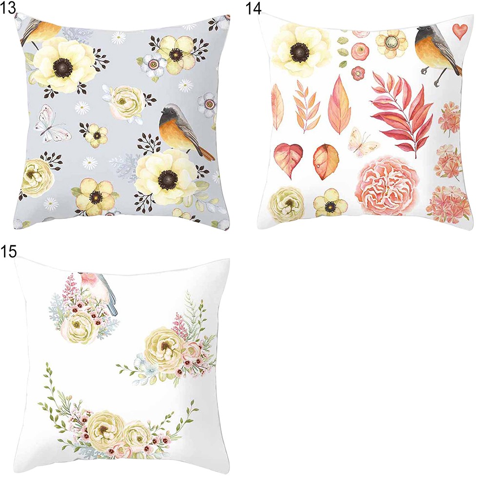 Áo gối vuông hình hoa