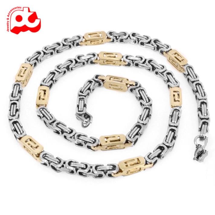 Dây chuyền nam titan cao cấp đẹp sang trọng inox thép không gỉ PT JEWELRY kích cỡ 5mm màu trắng PTDCNA42