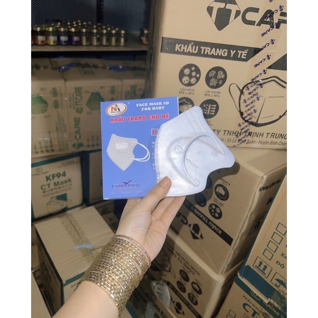 KHẨU TRANG 5D CỦA BÉ ( HỘP 10 CÁI)