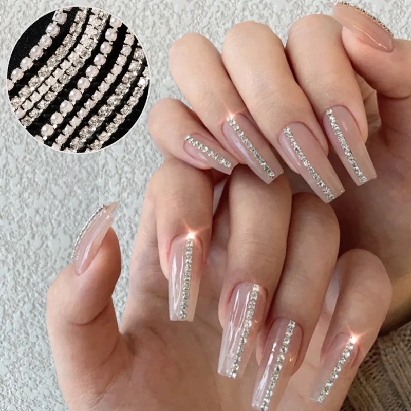 Hạt Kim Cương / Ngọc Trai / Kim Cương / Móng Vuốt Trang Trí Móng Tay 3D DIY