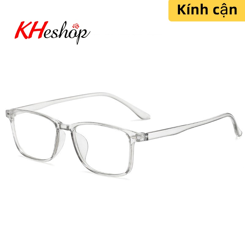 Kính Cận Thị đủ độ từ -0.0 - -6.00 tròng TR90 đập không méo bẻ không vỡ, chống bức xạ UV400 và ánh sáng xanh mã Y806.2