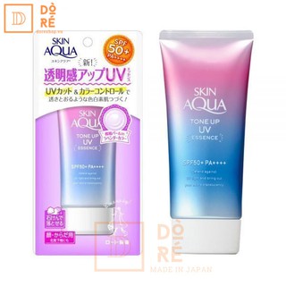 Mẫu mới SX th11.2023 Kem chống nắng Tím SKIN AQUA Tone Up UV SPF 50+ PA++++ 80g