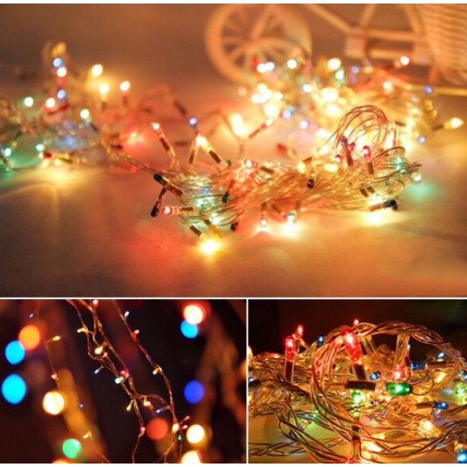 Đèn led 3m, 5m, 7m , đèn led mưa 3mx3m trang trí sinh nhật, Noel, năm mới