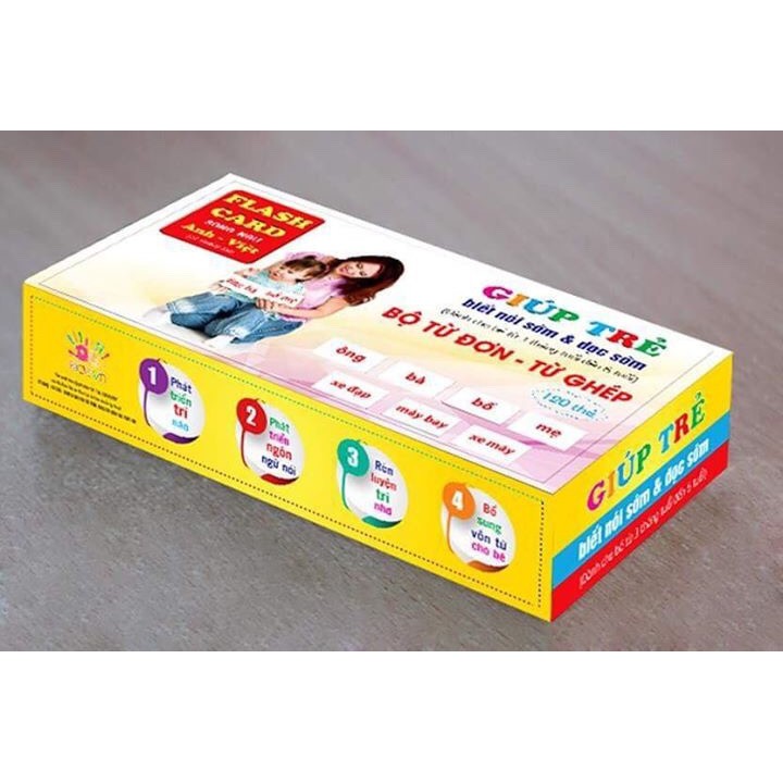 Bộ Từ Vựng Glenn Doman (100 thẻ Từ Đơn và 20 Thẻ Từ Ghép) (SP001288 )