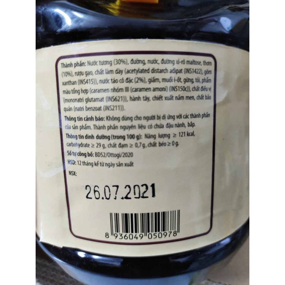 Sốt teriyaki ottogi hàn quốc 2.25kg can to cho nhà hàng - 데리야끼 소스