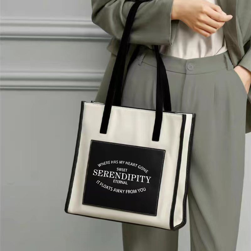 Túi Xách Canvas Cỡ Lớn Thời Trang Cho Học Sinh