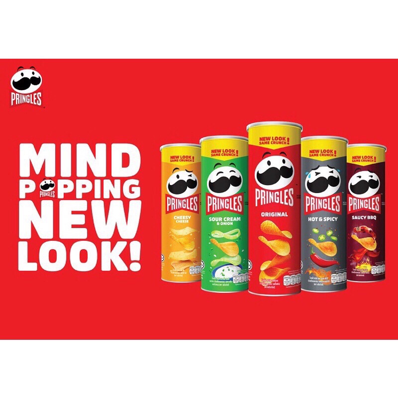 (7 Vị) Khoai tây chiên Pringles hộp 110gr
